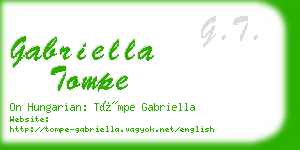 gabriella tompe business card